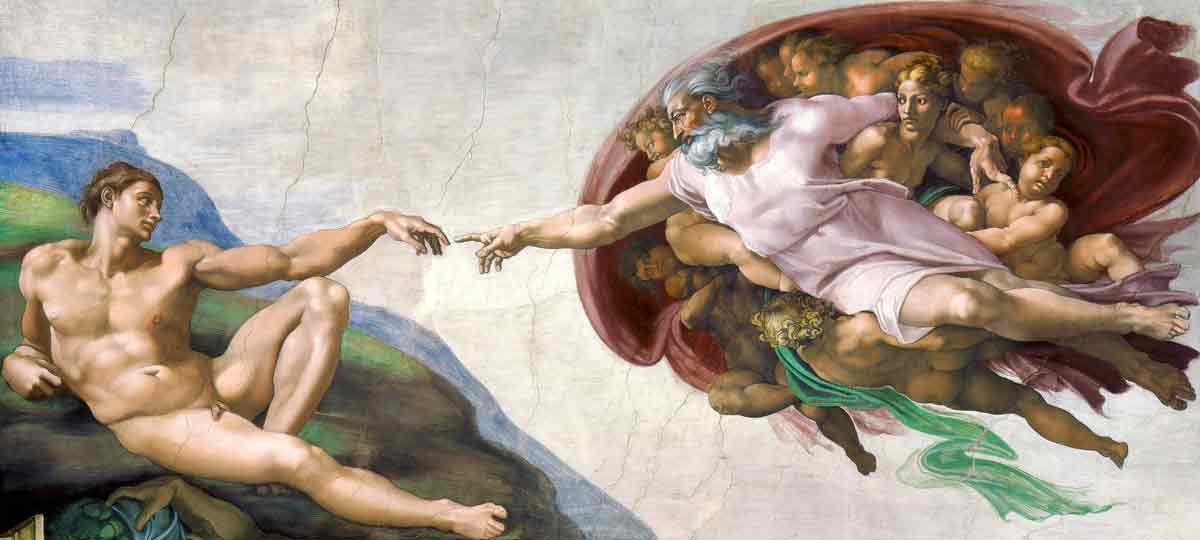 Creation of Adam by Michelangelo