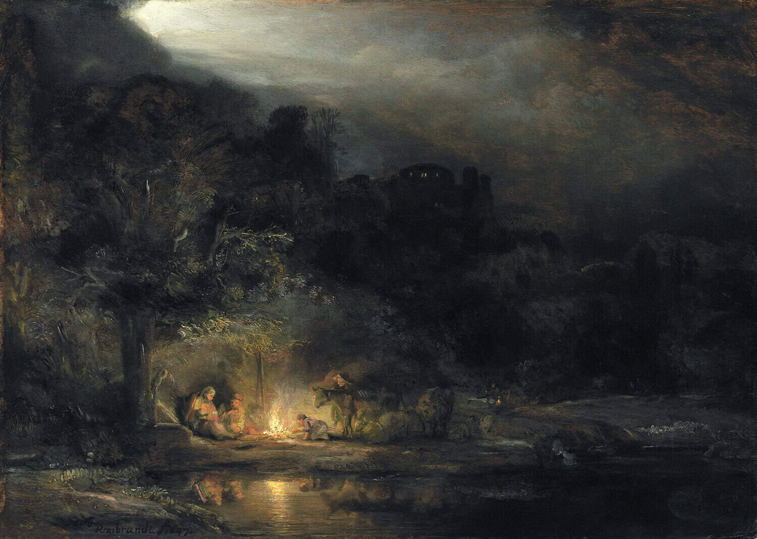 Rembrandt's painting of The Flight to Egypt