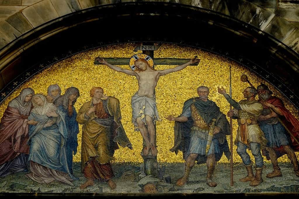 The Crucifixion of Jesus mosaic