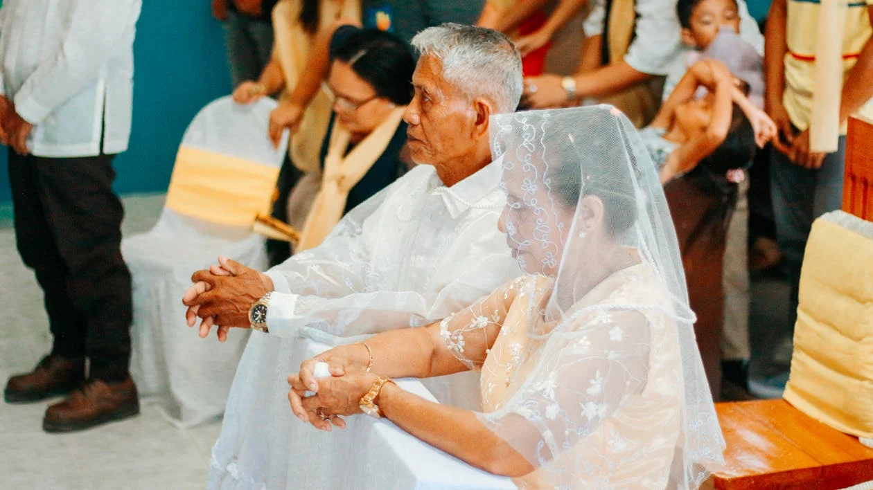 Older couple getting married