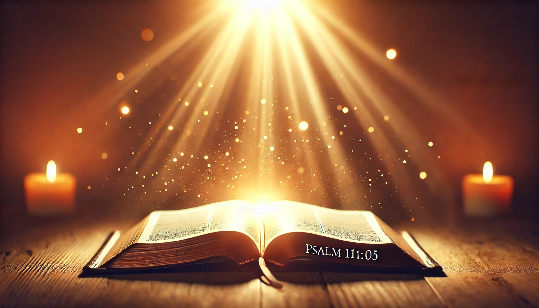 An open Bible with radiant light shining from its pages.