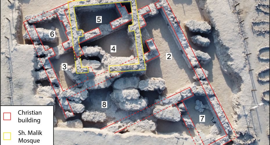 Remains of early church building found in Bahrain.