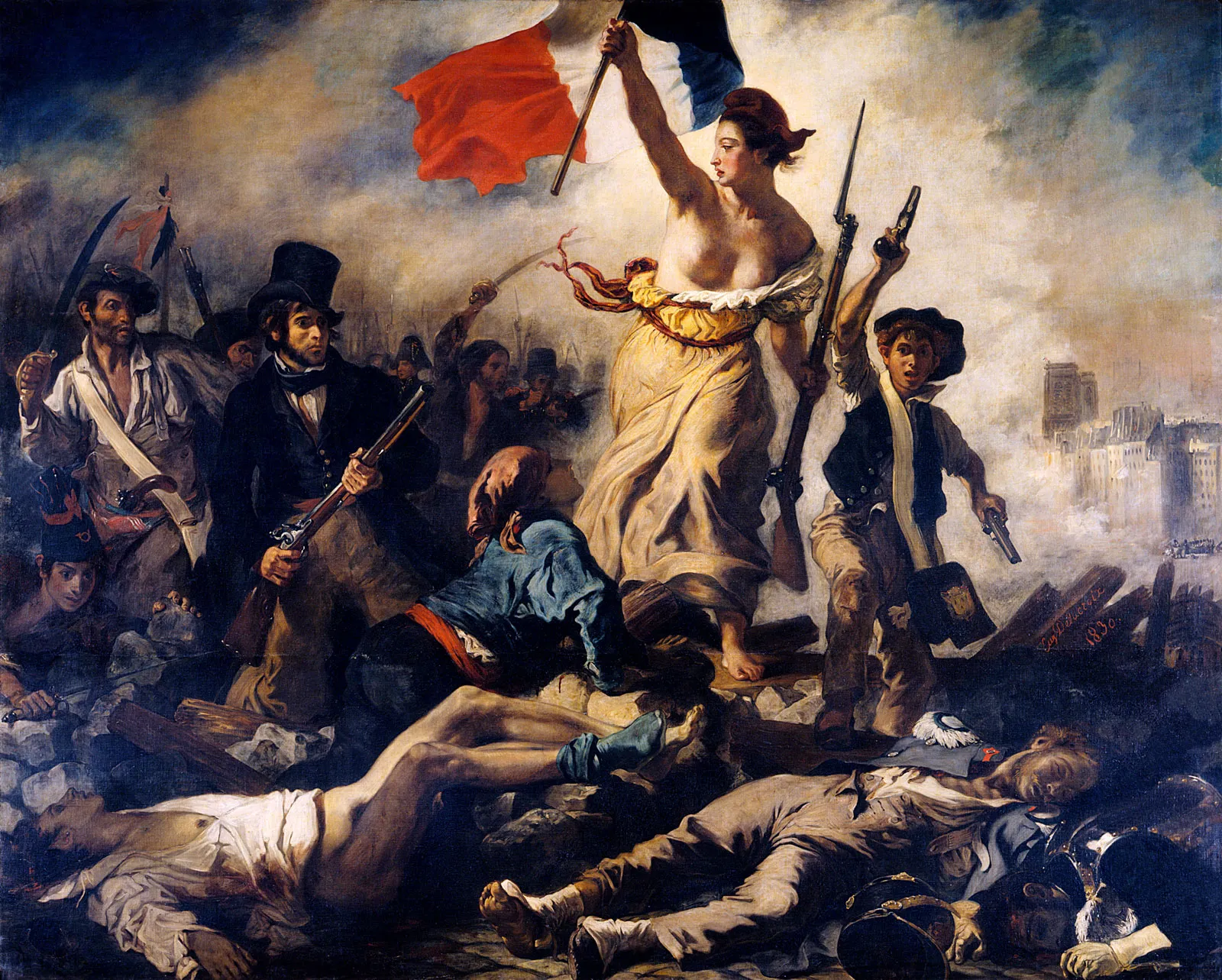 Liberty Leading the People by Eugène Delacroix, 1830