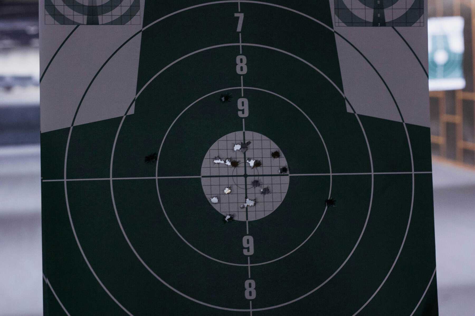 A used shooting target.