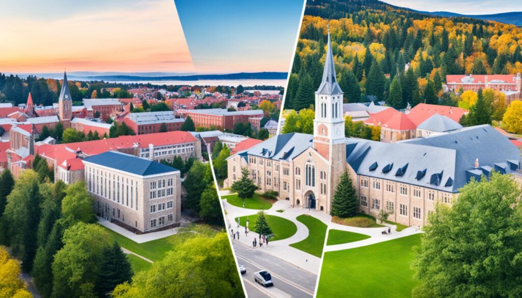 Comparing Religious Colleges