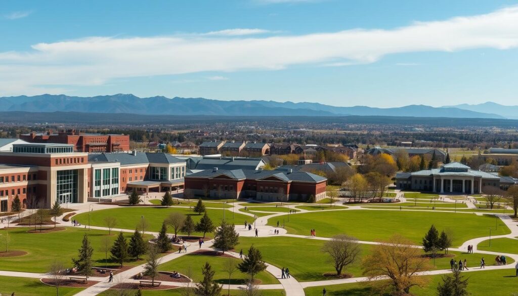 Liberty University campus, a significant example of Christian higher education