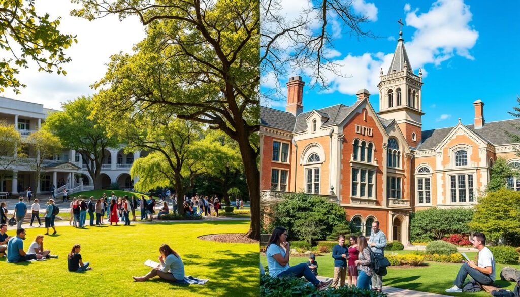 public university vs. private college religion programs