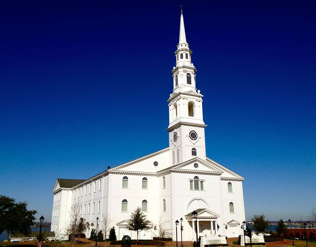 Pilgrim Chapel at Dallas Baptist University.