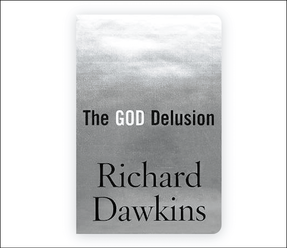 Cover photo of the book The God Delusion.