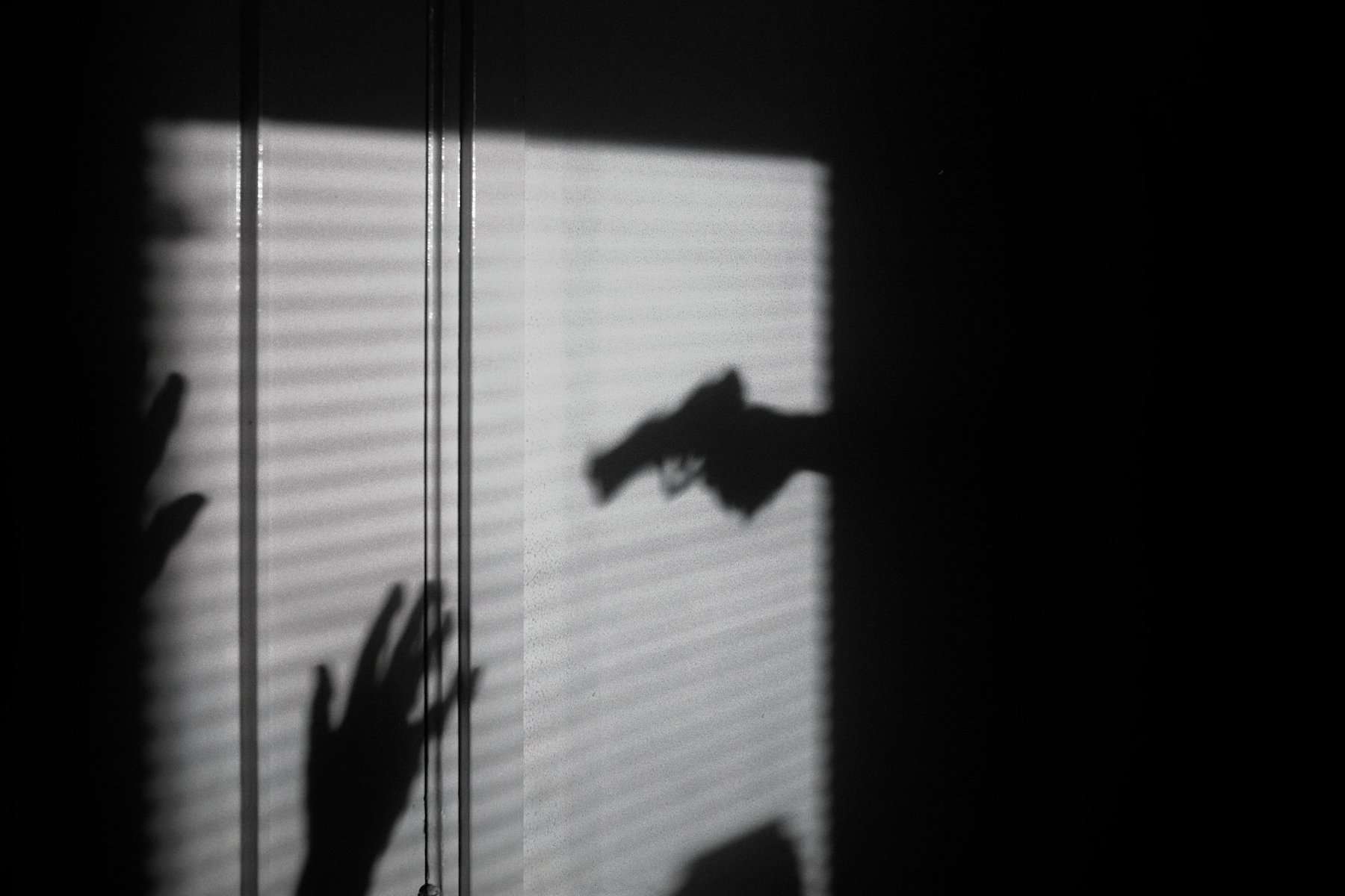 A shadow showing violence.