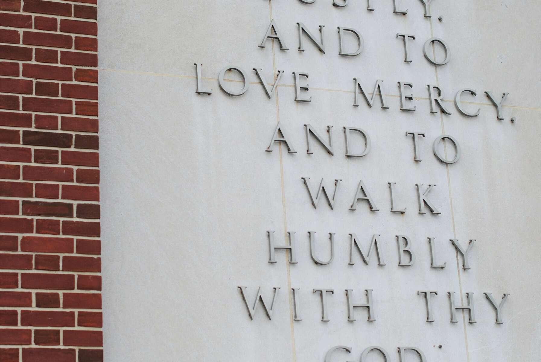 Love Mercy and walk humbly