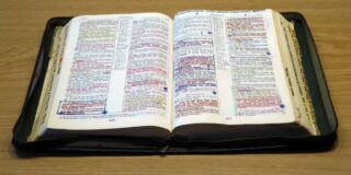 Bible with notes