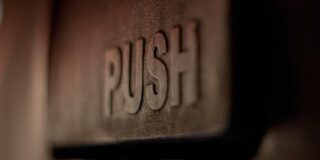 A metal button says PUSH.