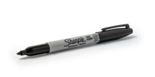 A Sharpie marker on a white background.